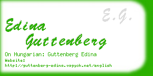 edina guttenberg business card